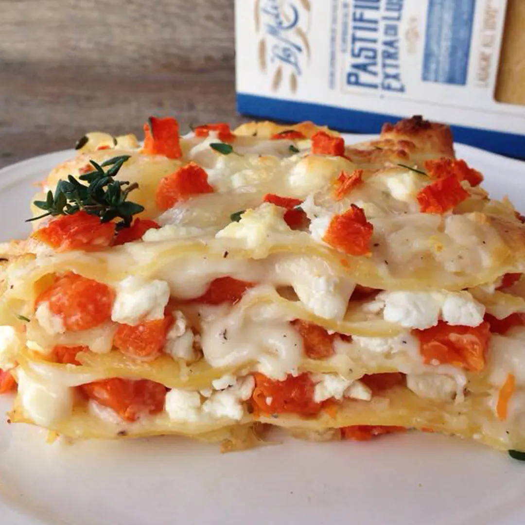 Ricetta Lasagne alla zucca, caprino ed erbe - La Molisana