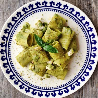 Ricetta Paccarielli Rigati con pesce spada al pesto di agrumi e pistacchio - La Molisana