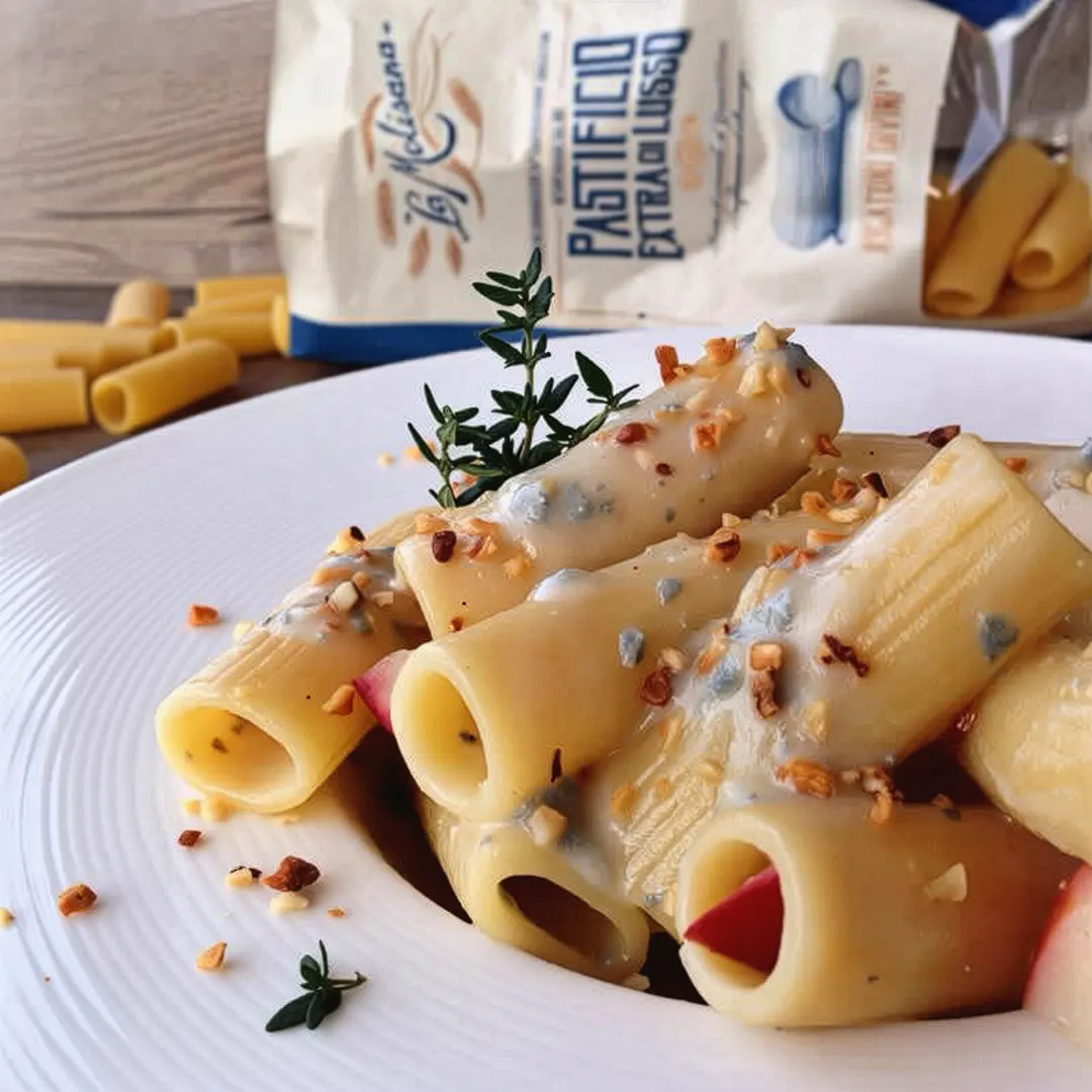 Ricetta Rigatoni con gorgonzola e mela - La Molisana