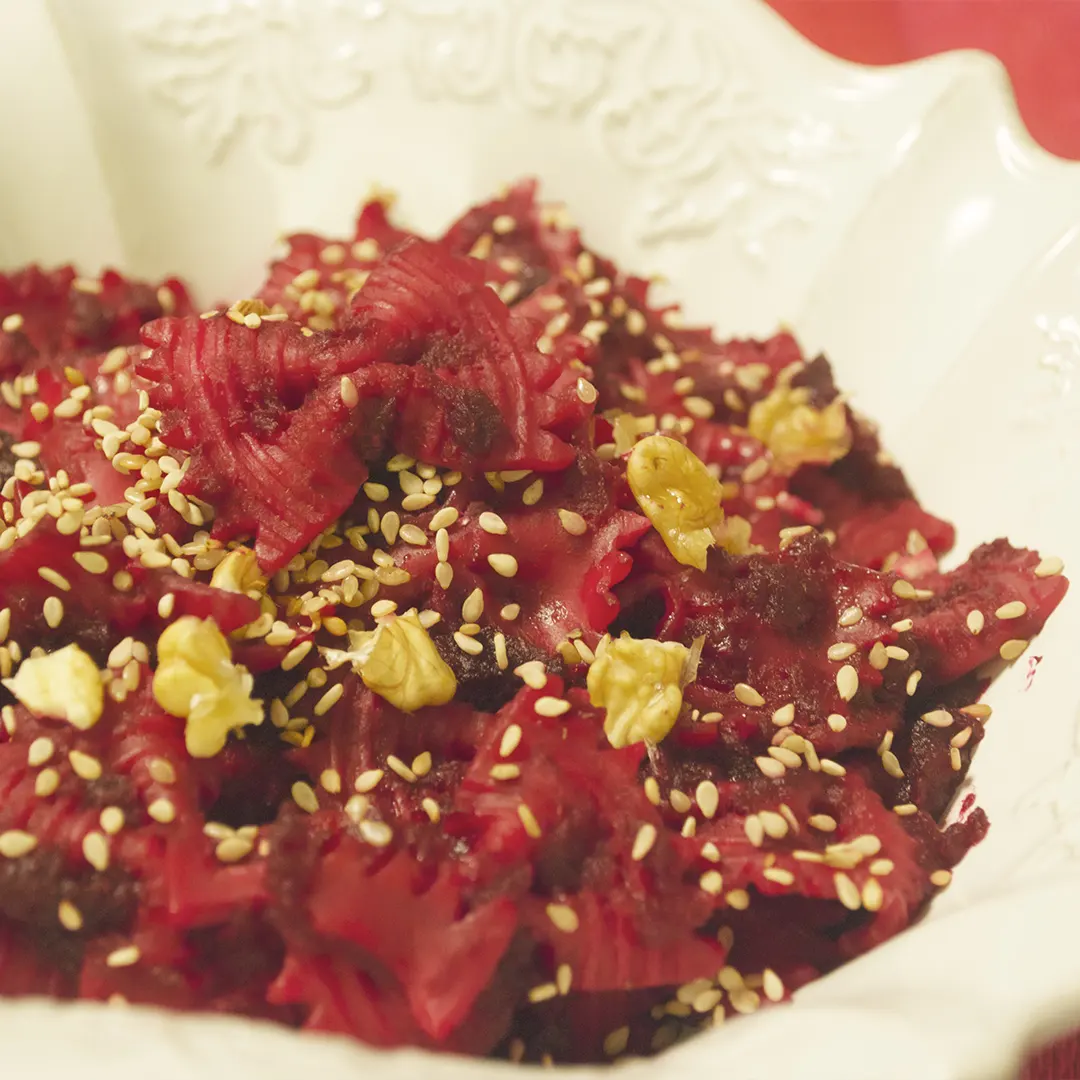 Ricetta Farfalle Rigate con crema di rapa rossa - La Molisana