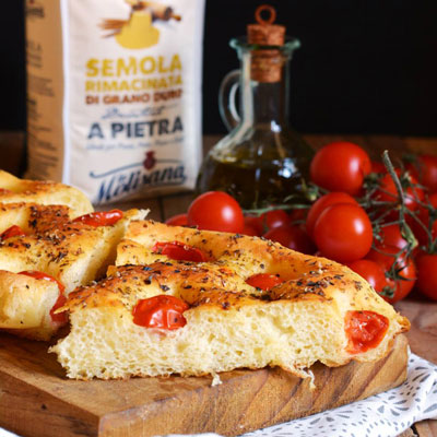 Ricetta focaccia di semola - La Molisana