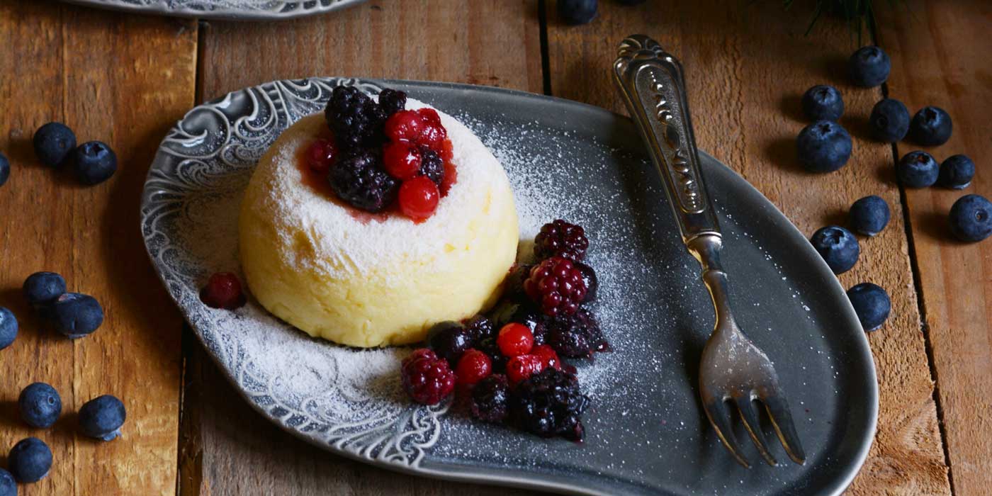 Ricetta Tortino di semola e ricotta con frutti di bosco - La Molisana