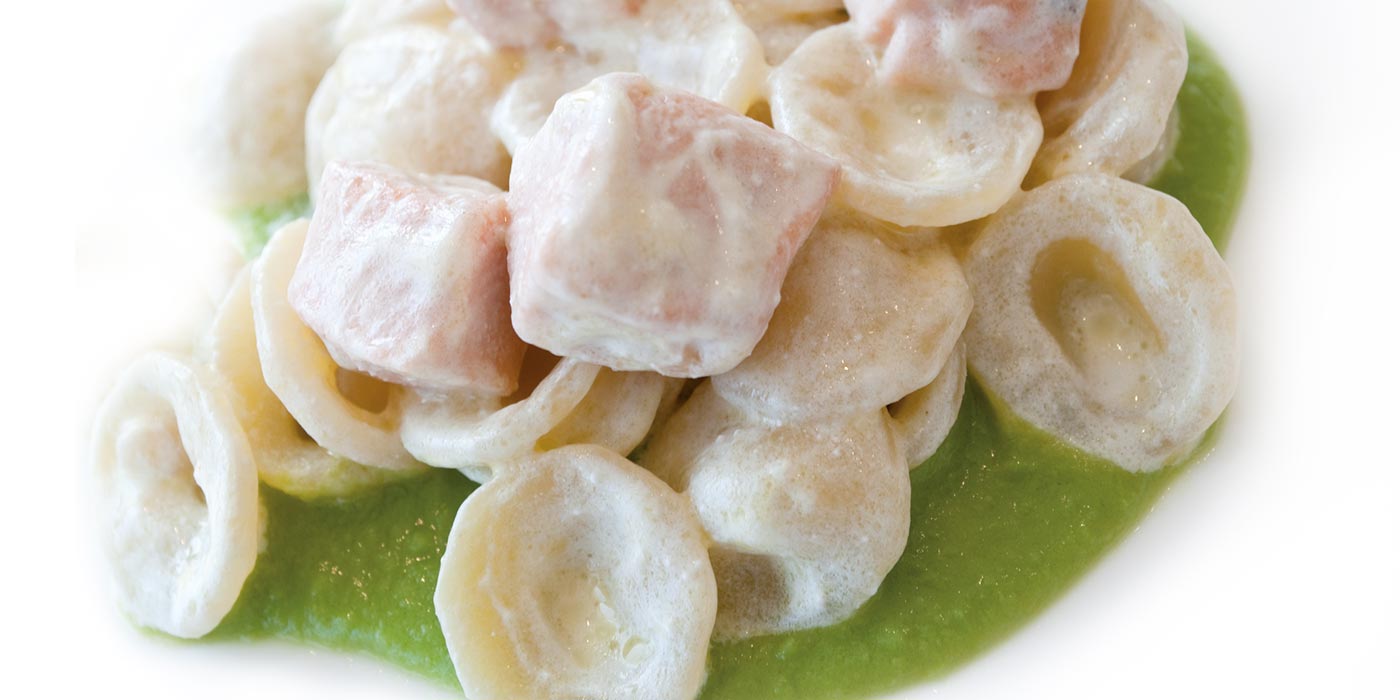 Ricetta Orecchiette Pugliesi La Molisana con zucchine e salmone