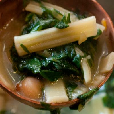 Ricetta Sagnette La Molisana con minestra di ceci, bietole e patate