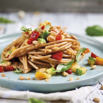 Ricetta Spaghetto Quadrato La Molisana con caponata di verdure estive