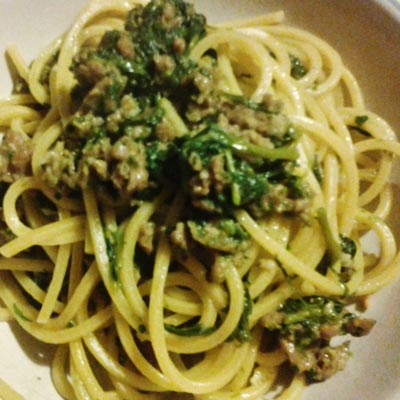 Ricetta Spaghetto Quadrato verzola e salsiccia - La Molisana