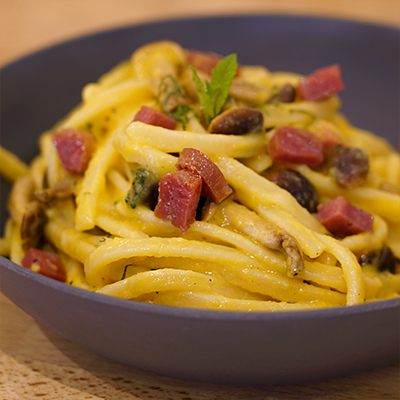 Ricetta Scialatielli con crema di zucca e funghi - La Molisana