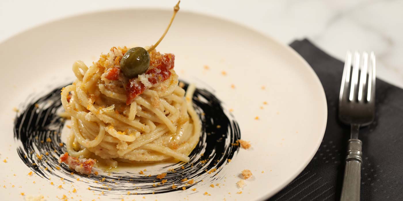 Ricetta Spaghetto Quadrato con acciughe del Cantabrico e bottarga - La Molisana