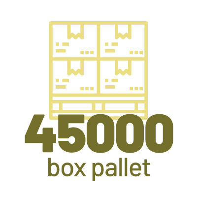 45.000 box pallet