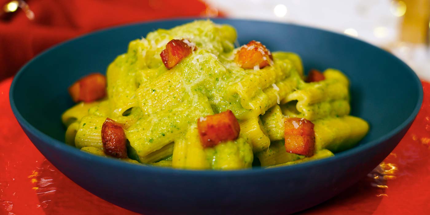 rigacuori zucchine guanciale | La Molisana