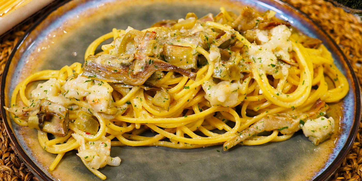spaghetto carciofo gamberi | La Molisana