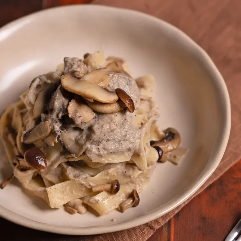 Pappardelle alla crema di funghi - Pasta La Molisana