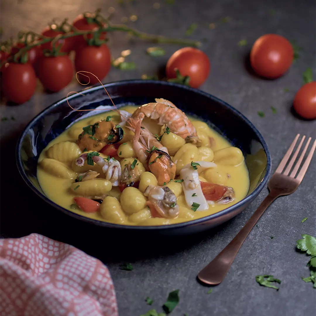 Ricetta Gnocchi di patate in brodetto di mare - La Molisana