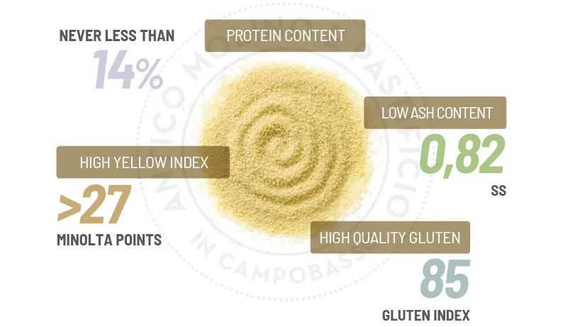 Semolina supply chain infographic - La Molisana